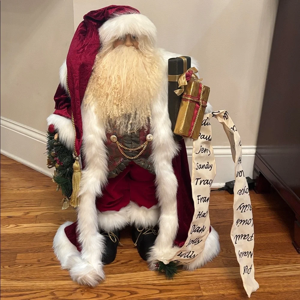 Kirkland Large Decorative Santa Statue 30” Tall